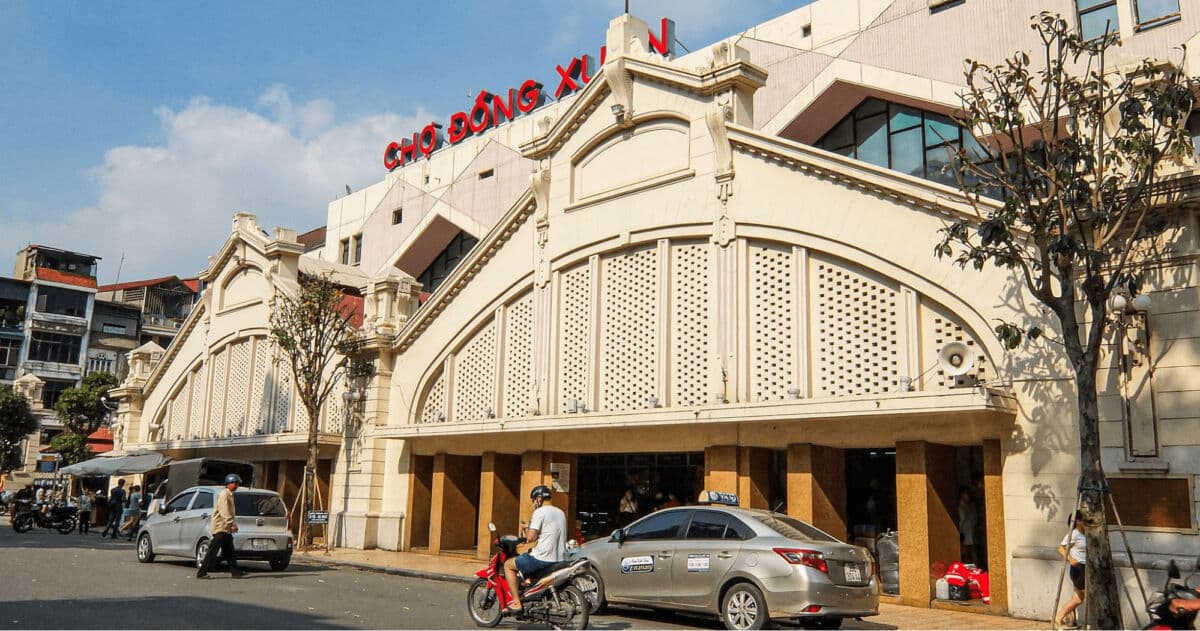 Top things to do in Hanoi Vietnam: Go Shopping at Dong Xuan Market