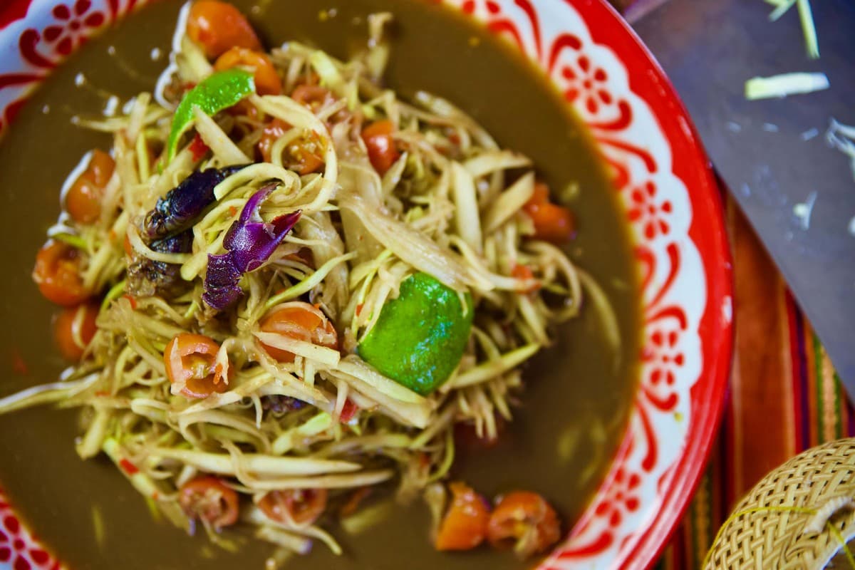 Laos Travel Guide - Laos Food: Tam Mak Hoong