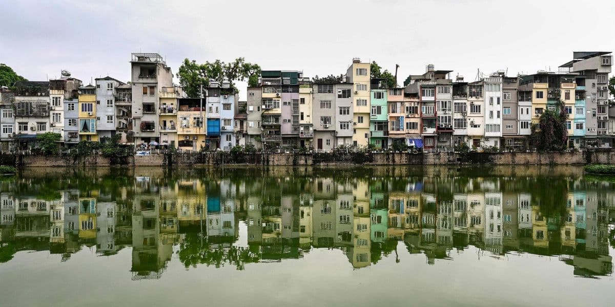 House in Vietnamese Tube Houses of Hanoi