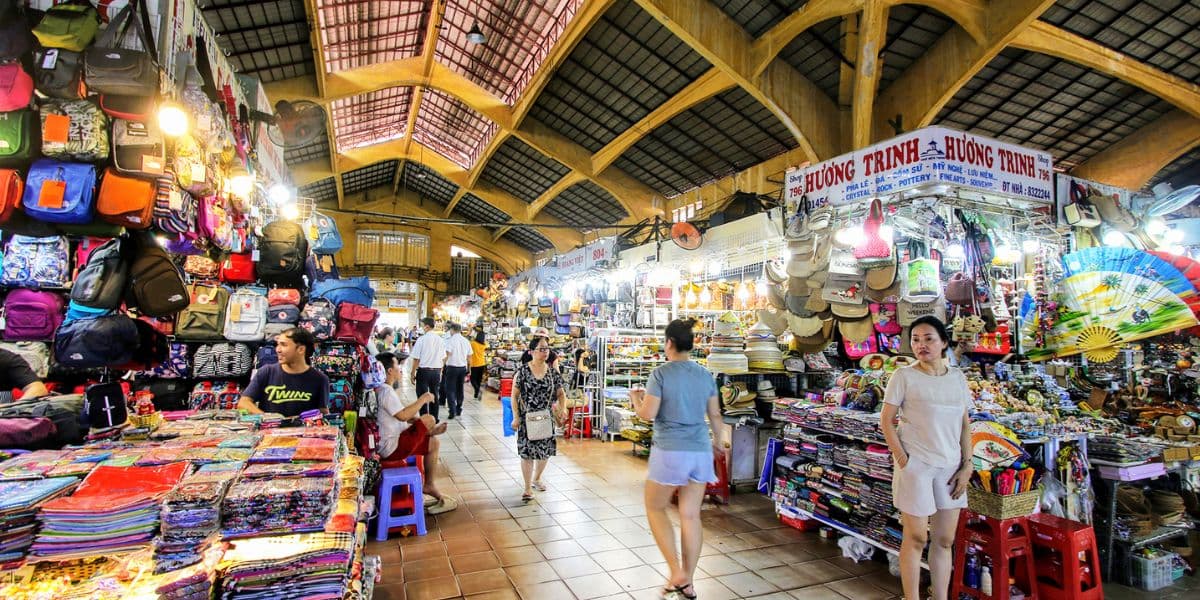 Market Layout and Sections of Ben Thanh Market