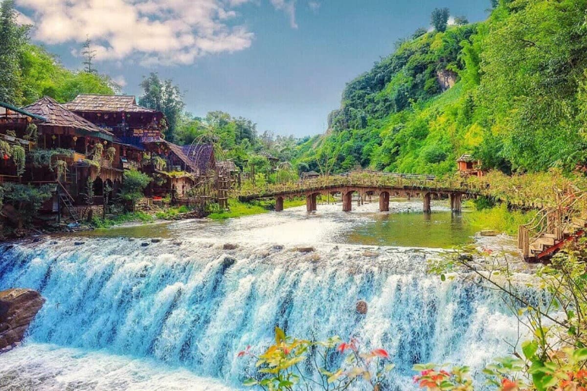 Cat Cat Village Cat Cat Waterfall has a stunning natural beauty