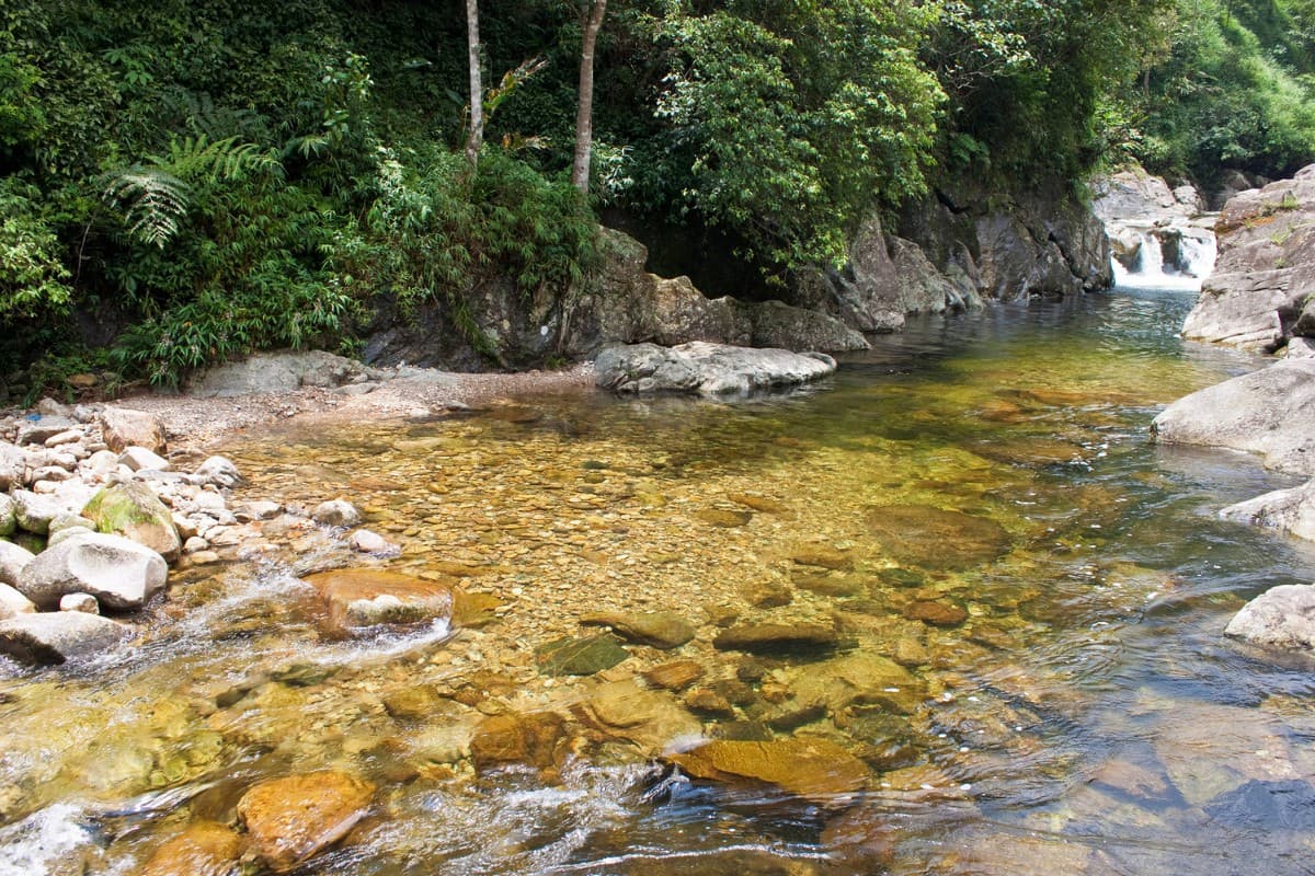 Love Waterfall The serene beauty of Golden Stream's gentle flow