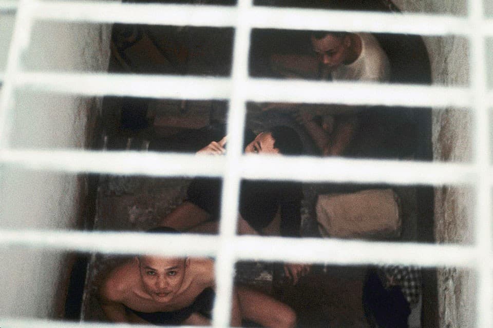 Colorized version of Tom Harkin's photograph of Con Dao Prison
