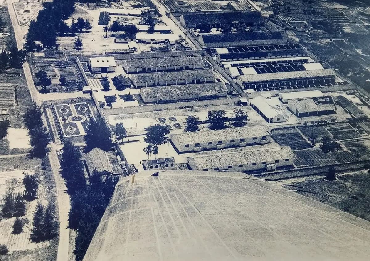 The former Con Dao Prison as viewed from an airplane