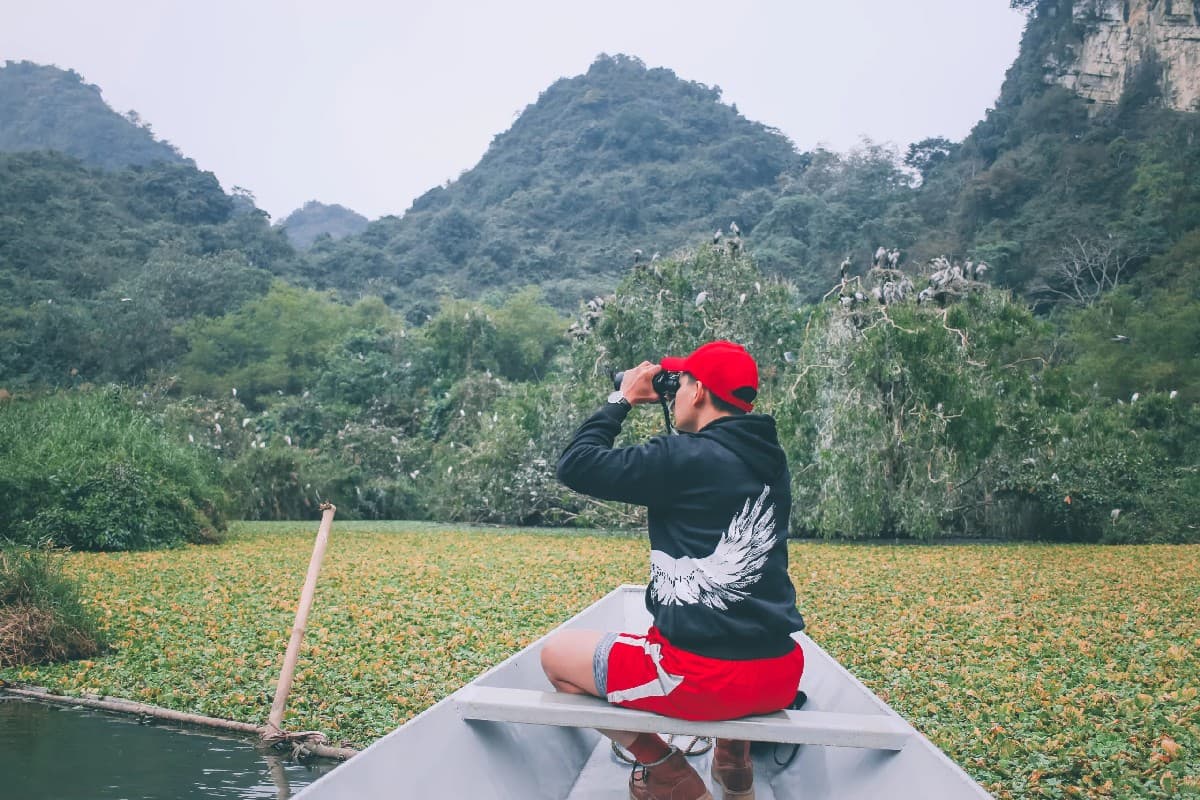 Ninh Binh Boat Tour It’s a perfect place for bird watching