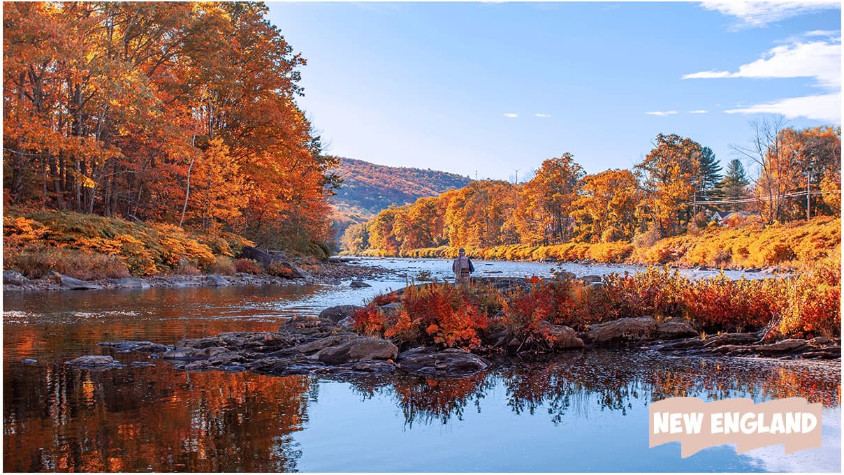 Best Countries to Visit in October - New England (USA)