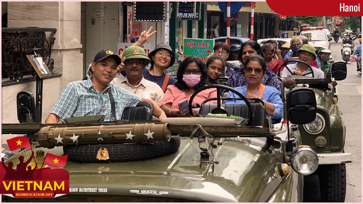 Vietnamese Reunification Day in Hanoi