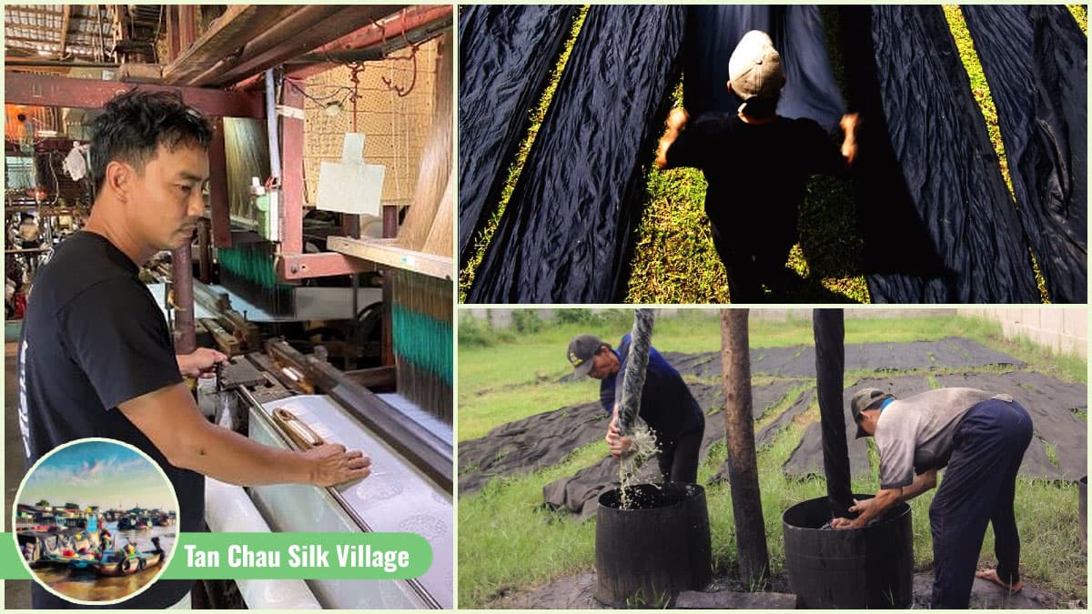 Along Mekong River - Tan Chau Silk Village