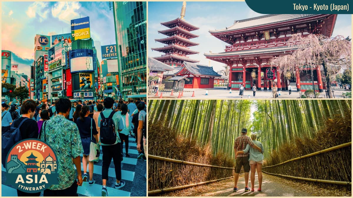 Destinations in Your 2-Week Asia Itinerary - Tokyo, Kyoto (Japan)