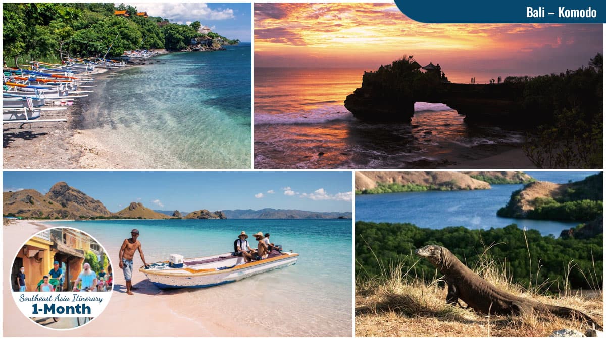 Destinations on 1-Month Southeast Asia Itinerary - Bali and Komodo