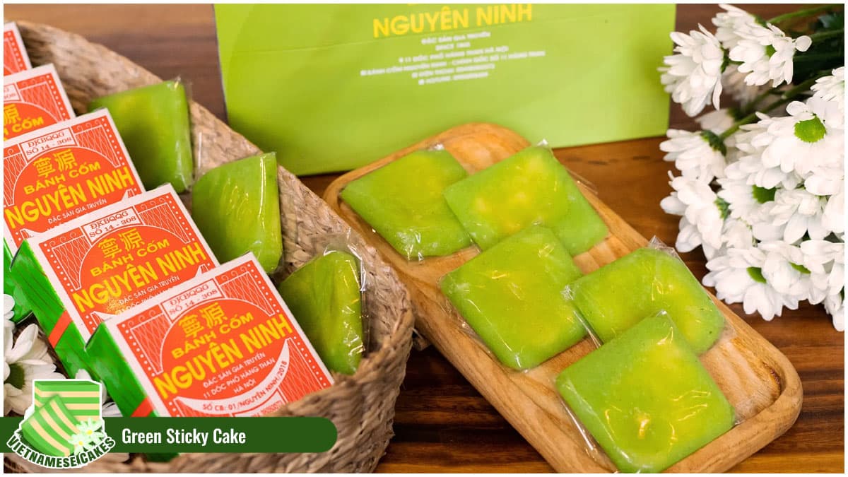 Vietnamese Cakes - Green Sticky Cake