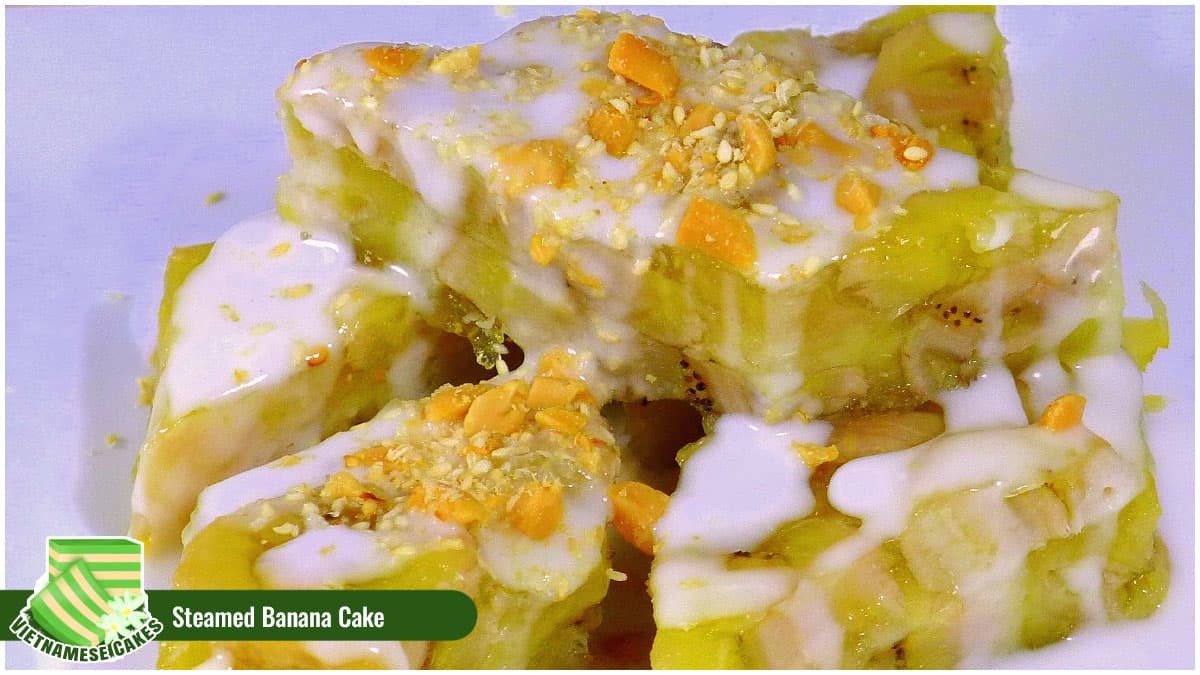 Vietnamese Cakes - Steamed Banana Cake