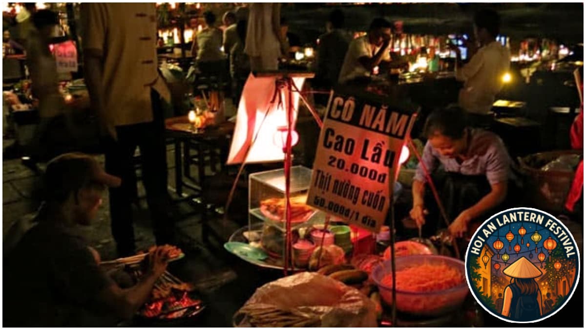 Enjoy Street Foods at Hoi An Lantern Festival