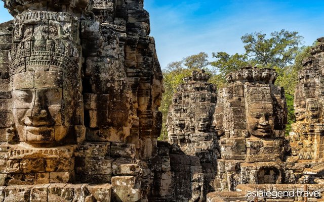 Highlights of Cambodia 6 Days 5 Nights Siem Reap Bayon Temple - Face of Bayon