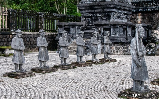 Vietnam Historical 10 Days 9 Nights Hue Statues at Khai Dinh Tomb