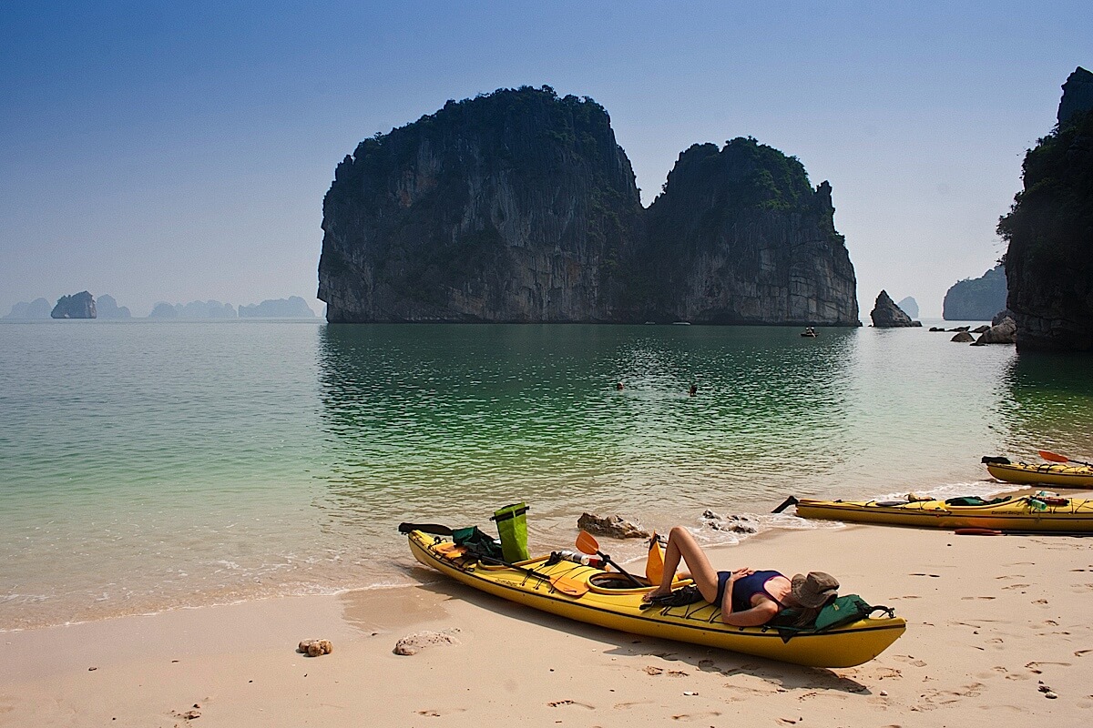 Things to Do in Halong Bay: Relax on the beaches and try out some watersports