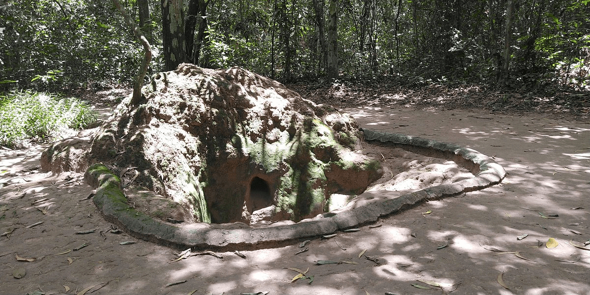 Entrance to one of the main tunnels at the Cu Chi