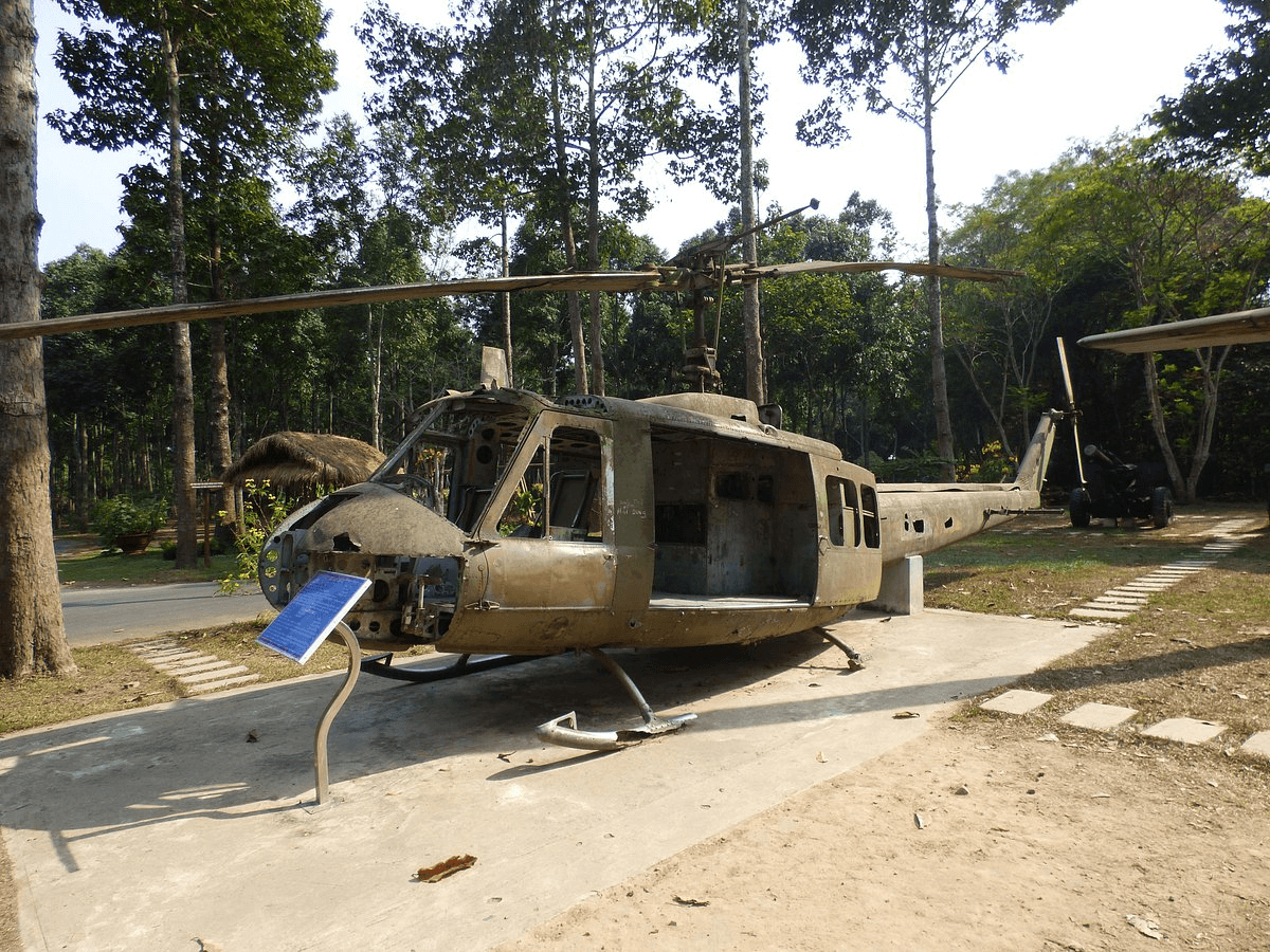 Helicopter used in Vietnam War (Cu Chi Tunnels)