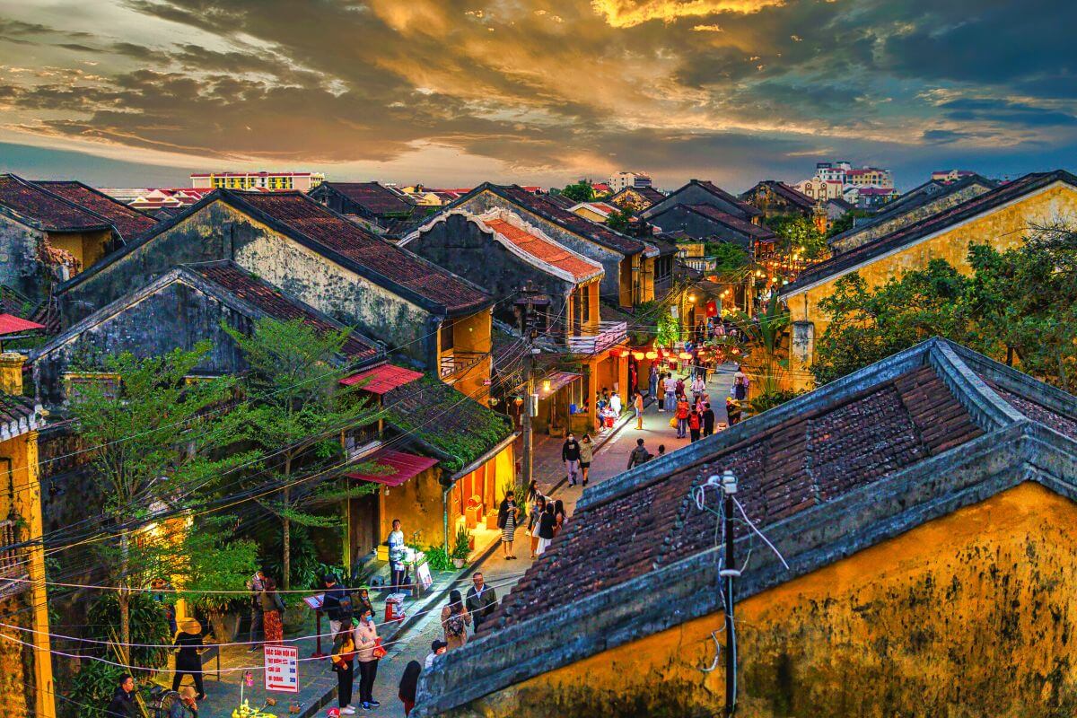 The beautiful scenery in Hoi An Vietnam