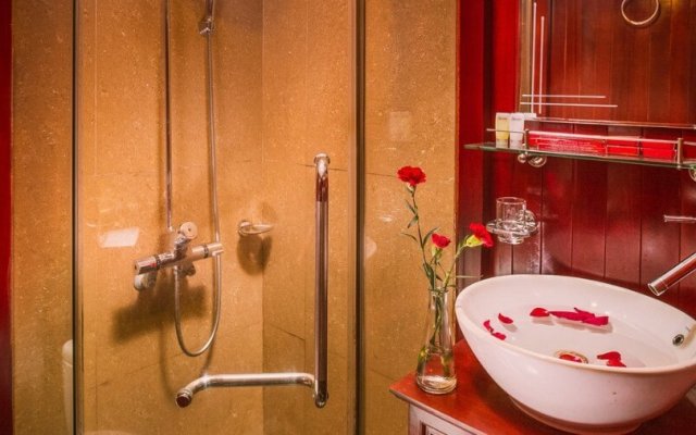 Aclass Stellar Cruise Sutie Bathroom Walk-in Shower and Sink