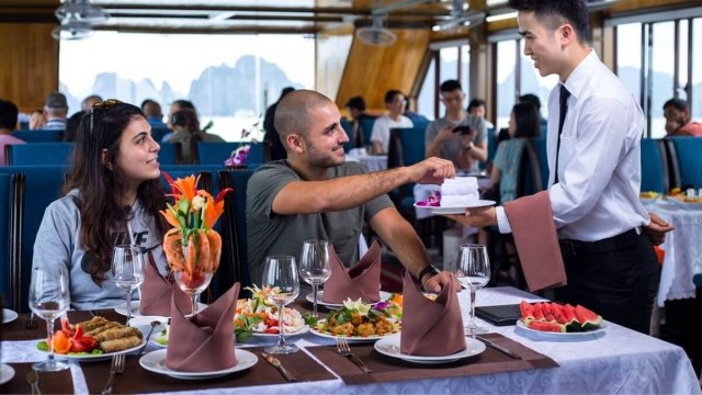 Alova Premium Cruise Diners Having Meals with Excellent Service