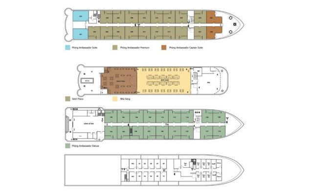 Ambassador Cruise Deck Map