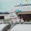 Amethyst Cruise Friendly Crew Waving Customers