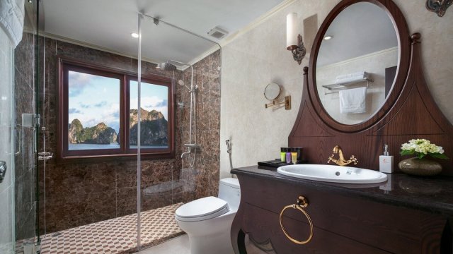 Athena Luxury Cruise Suite Modern Bathroom