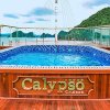 Calypso Cruise Emerald Swimming Pool Among Seascape