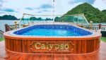 Calypso Cruise Emerald Swimming Pool Among Seascape