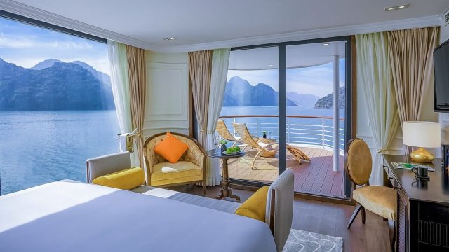 Capella Cruise Sky Terrace Suite Bedroom
