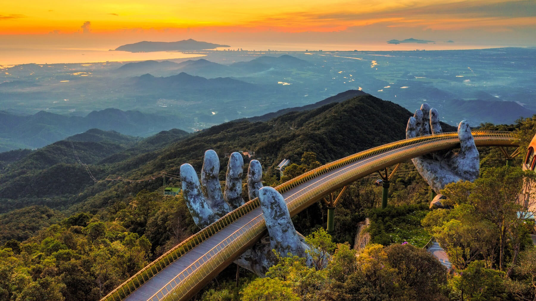 Golden Hands Bridge Vietnam: A Bridge Lifted by Hands of God