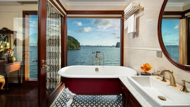 Emperor Cruise Suite Royal Bathroom with World Class Furniture