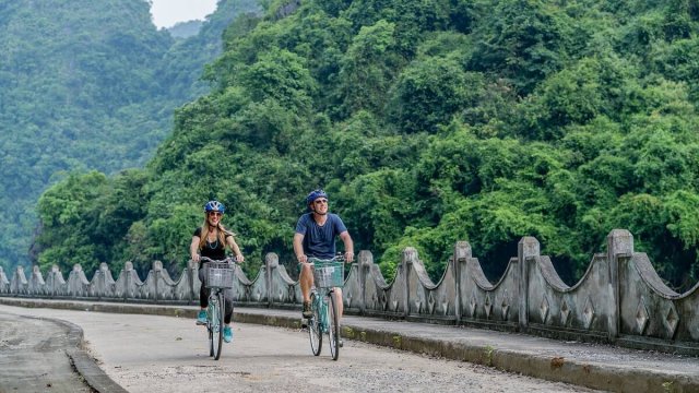 Heritage Line Ylang Cruise Excursion Cycling Cat Ba Island
