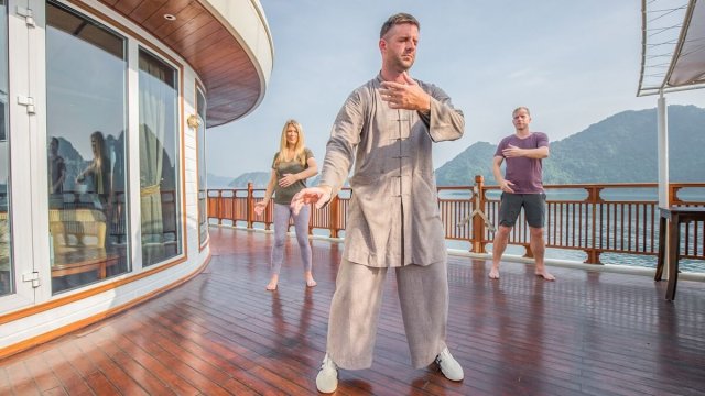 Heritage Line Ylang Cruise Life on Board Wellness Taiqiquan