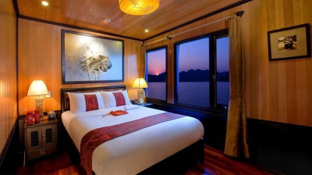 Indochina Sails Suite with Large Glass Window with Sea View