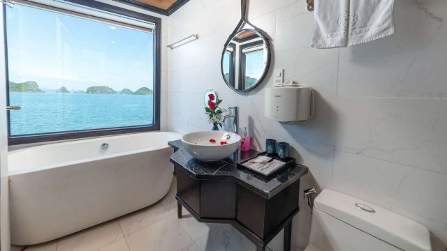 La Casta Cruise Suite Bathroom with Well-Equipped Furniture