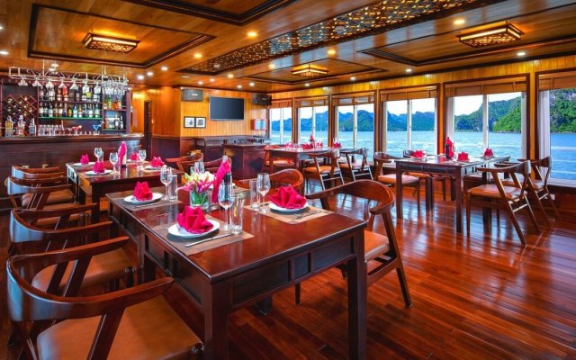Lavender Elegance Cruise Cozy Restaurant with Elegant Set Up