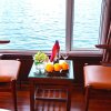 Lavender Elegance Cruise Table Set at Room