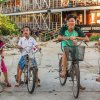 Pandaw Halong Cruise Biking with Local Kids