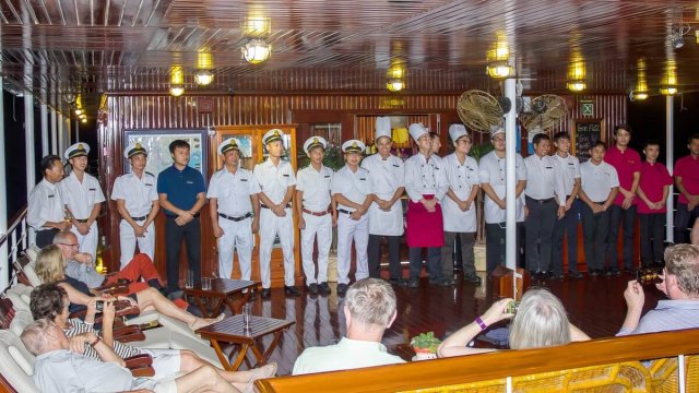 Pandaw Halong Cruise Crew Introduction on The First Day