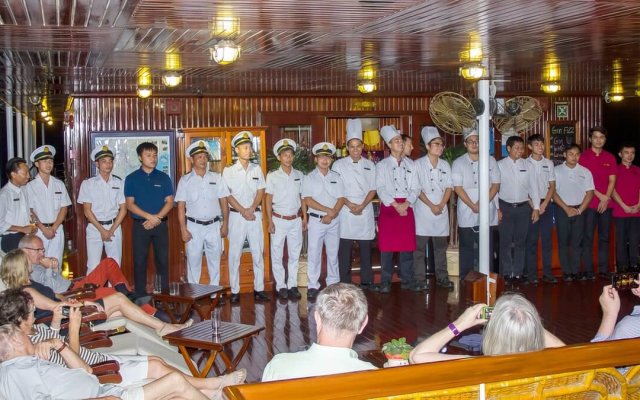 Pandaw Halong Cruise Crew Introduction on The First Day
