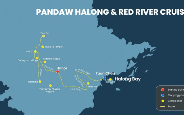 Pandaw Halong Cruise Pandaw Halong Cruise Route Map