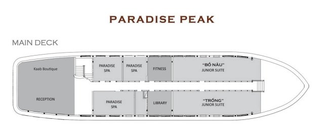 Paradise Peak Cruise Map Main Deck