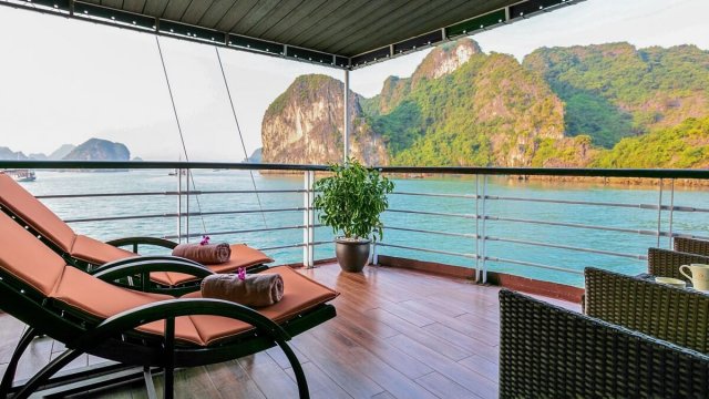Pelican Cruise Royal Suite Cabin A corner of Cozy Balcony