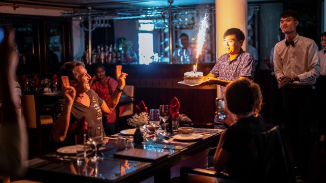 Swan Cruise Birthday celebration for customers