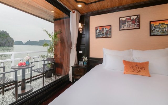 Victory Star Cruise Suite Bedroom and Balcony for Couple