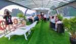 Wonderbay Halong Cruise Tourists on Lido deck