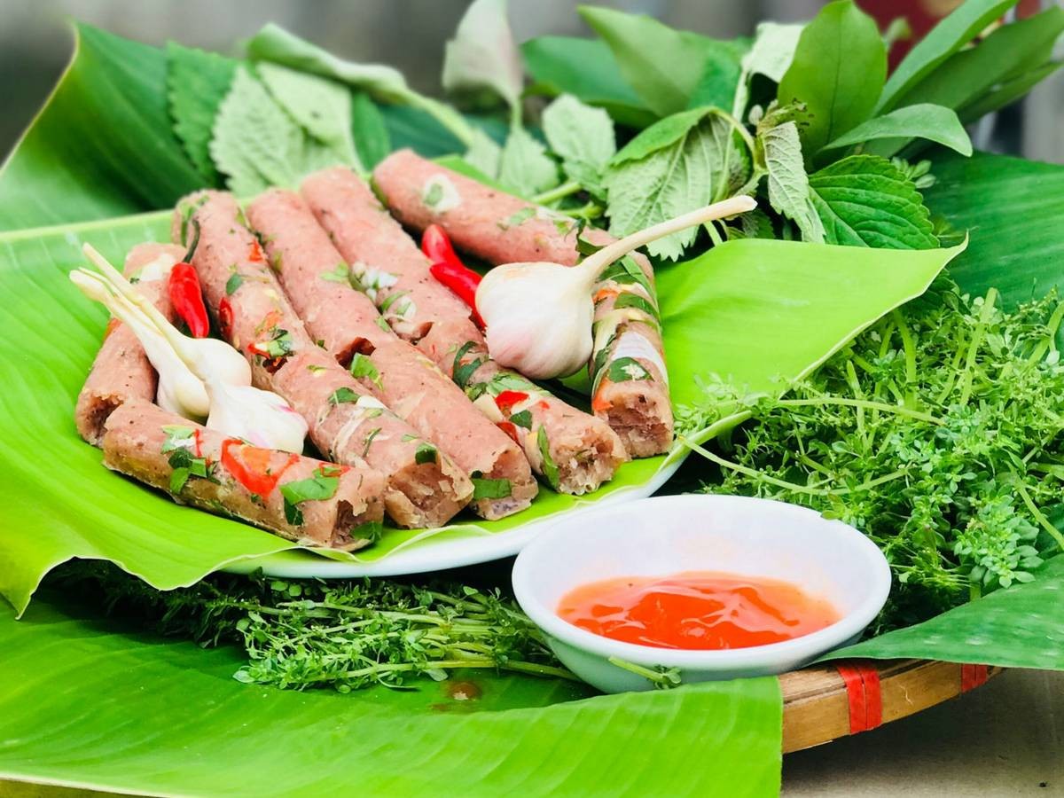 Must-Try Delicacies at Cam Luong Fish Stream: Nem Chua