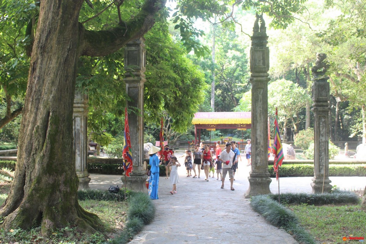 Lam Kinh: The path leading to the tomb of King Le Thai To